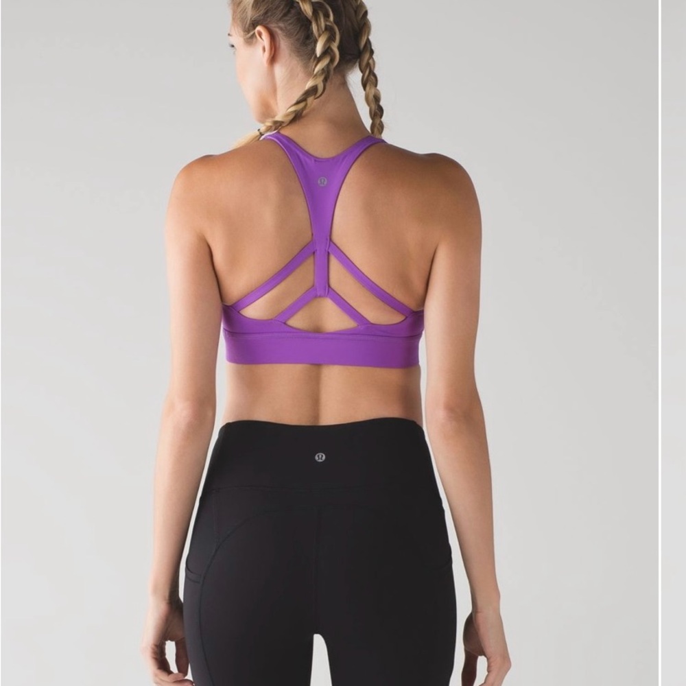 Lululemon Circuit Breaker Bra Moonlit Magenta Sz 6